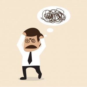 22031684 - businessman get confused